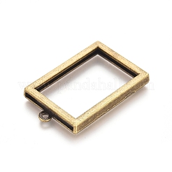 Подвески-медальоны из сплава с покрытием стойки PALLOY-WH0068-03AB