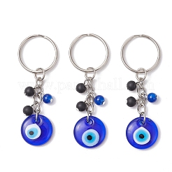 3 llavero de ojo malvado hecho a mano con lámpara&nbsp;KEYC-JKC01252-01