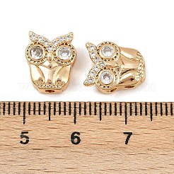 Латунные микро проложить кубического циркония бусы KK-F906-16G