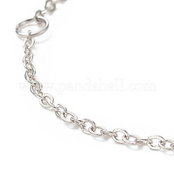 Bracelet gourmette en laiton pour homme femme&nbsp;BJEW-JB09134