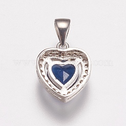 Латунные микро проложить кубического циркония подвески&nbsp;ZIRC-E143-58A-P