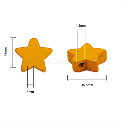 Расписные бусы из натурального дерева&nbsp;WOOD-CJ0001-12