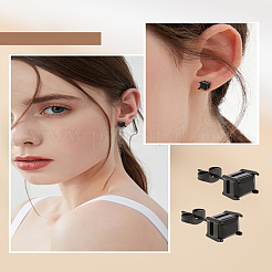 2 шт. серьги-гвоздики из нержавеющей стали&nbsp;EJEW-LP0001-42B