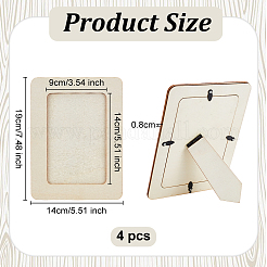 Fotorahmenständer aus Holz&nbsp;DIY-WH0196-15
