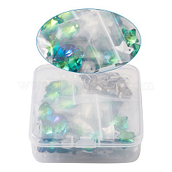 Гальванизировать граненых стеклянных подвесок GLAA-TA0003-04