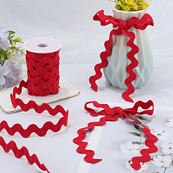 Лента из полиэстерового волнистого кружева&nbsp;OCOR-XCP0003-07B-02