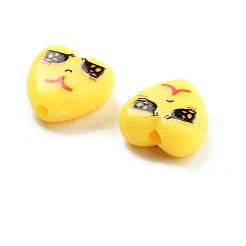 Непрозрачные печатные бусы акриловые&nbsp;OACR-G038-03