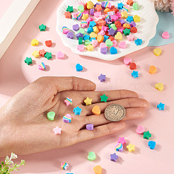 160шт 2 стиля ручной работы бусины из полимерной глины CLAY-TA0001-73