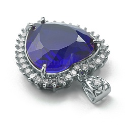 Прозрачные граненые стеклянные подвески ZIRC-I050-02P