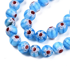 Fili di perline di vetro millefiori fatto a mano&nbsp;LK-T001-10G