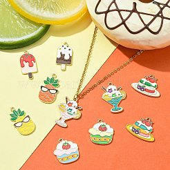 40шт 10 стиля подвески из сплава с эмалью&nbsp;ENAM-CJ0003-95