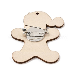 Броши с рождественской тематикой из дерева для женщин&nbsp;LS-JEWB-Z029-01F