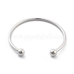 Латунные открытые браслеты-манжеты&nbsp;BJEW-G736-07P