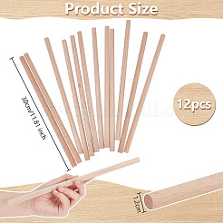 Bâtonnets en bois&nbsp;WOOD-WH0125-11J