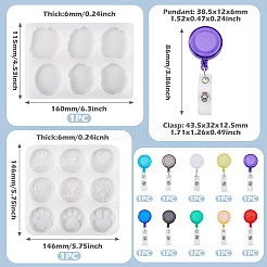 10 Stück Ausweishalter aus PP und Eisen in 10 Farben&nbsp;DIY-TA0014-32