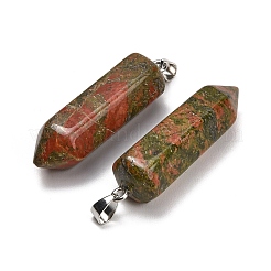 Pendentifs d'unakite naturelle&nbsp;GG-CBAA0EE-02P-13
