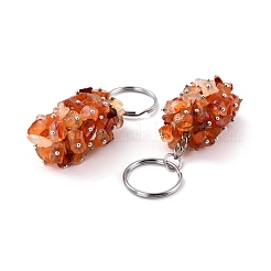 Брелок из натурального красного агата&nbsp;KEYC-C050-01K-RS