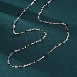 Латунные цепочки сингапур ожерелья для женщин NJEW-D302-04P