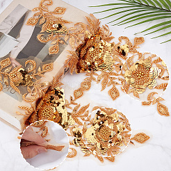 1 paire d'accessoires de costume en polyester brodé à paillettes&nbsp;DIY-CY0002-39