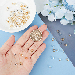 100шт. 2-х цветные латунные бусины-рамки KK-GO0001-62