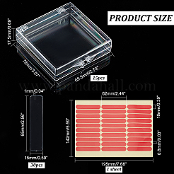 15 шт. прозрачный пластиковый чехол для хранения брони для ношения на руках MRMJ-PH0001-78