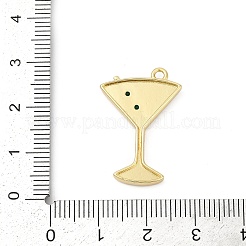 Латунь микропаве фианиты с подвесками из эмали&nbsp;KK-G526-19G-01