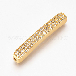 Perline zirconi micro pave  in ottone&nbsp;ZIRC-T004-77G
