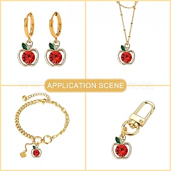 Подвески из сплава и страза&nbsp;PALLOY-CJC0006-71