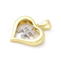 Латунные микро проложить кубического циркония подвески&nbsp;KK-S511-30GP-01