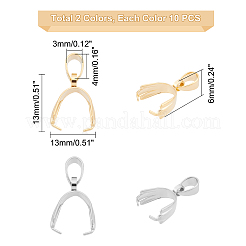 20 шт. 2-х цветные скобы из нержавеющей стали 304 STAS-DC0002-03