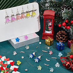 DIY-Sets zur Herstellung baumelnder Ohrringe mit Engel-Acryl- und Legierungsperlen&nbsp;DIY-SC0027-17