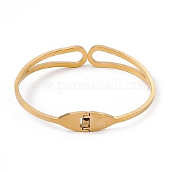 Браслеты из нержавеющей стали с вакуумным покрытием pvd 201 BJEW-F439-04G