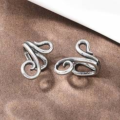 Blumenförmige Ohrstecker aus Edelstahl 316 für Knorpel (ohne Piercing)&nbsp;AJEW-C044-07A-AS