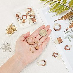 DIY Holzohrringe machen Sets&nbsp;DIY-OC0007-03