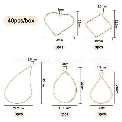 48шт 6 латунные подвески&nbsp;KK-BC0002-23