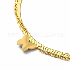 Ионное покрытие(ip) 304 нержавеющая сталь эмаль бабочка подвески ожерелья NJEW-C032-01G