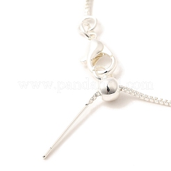 Стойка покрытие латунная коробка цепь регулируемый слайдер браслеты изготовление для женщин BJEW-G735-10S