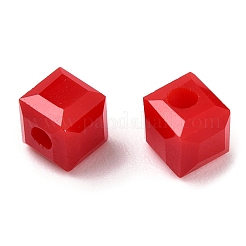 Непрозрачные цветные граненые стеклянные бусины&nbsp;GLAA-E047-02A