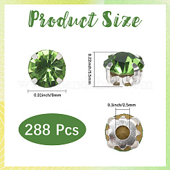 288шт шить на горный хрусталь&nbsp;RGLA-CY0001-01A