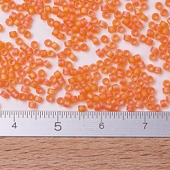 MIYUKIデリカビーズ  シリンダー  日本製シードビーズ  11/0  （db0855)マット透明オレンジab  1.3x1.6mm  穴：0.8mm  約2000PCS /ボトル  10 G /ボトル&nbsp;SEED-JP0008-DB0855