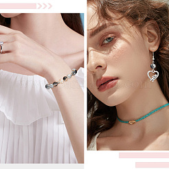 300шт 5 цвета прозрачные стеклянные бусины GLAA-SC0002-42B