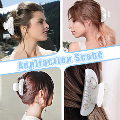 Акриловые коготь заколки&nbsp;OHAR-WH0001-26