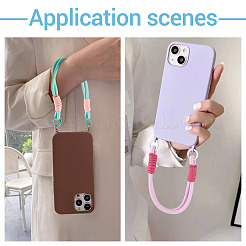 3 шт. 3-цветный полиэстеровый шнур для телефона&nbsp;AJEW-TA0002-69