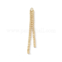 Chaînes de tasse en laiton strass pompon gros pendentifs&nbsp;KK-P227-11G