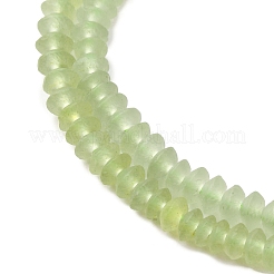 Природного зеленого нефрита нитей бисера G-F808-F01-01
