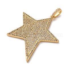 Латунные микро проложить кубического циркония подвески&nbsp;KK-U076-09G