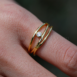 Элегантное женское кольцо из стерлингового серебра s925 с геометрическим узором и многослойным узором для вечеринок и повседневной носки NK6792-2