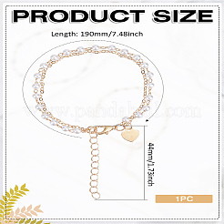 1шт сплав двухслойные браслеты с подвесками&nbsp;BJEW-LP0004-07