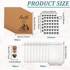 60 шт. стеклянная банка стеклянные бутылки контейнеры для бисера&nbsp;DIY-GO0002-86