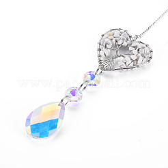 Природных драгоценных камней крупные кулоны&nbsp;G-N333-008F